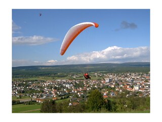 Gleitschirmfliegen über Losheim am See