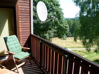 Balkon im Dachgeschoss