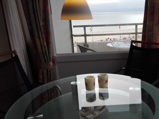 Sagenhafter Blick auf Strand Meer und Seehundsbank vom