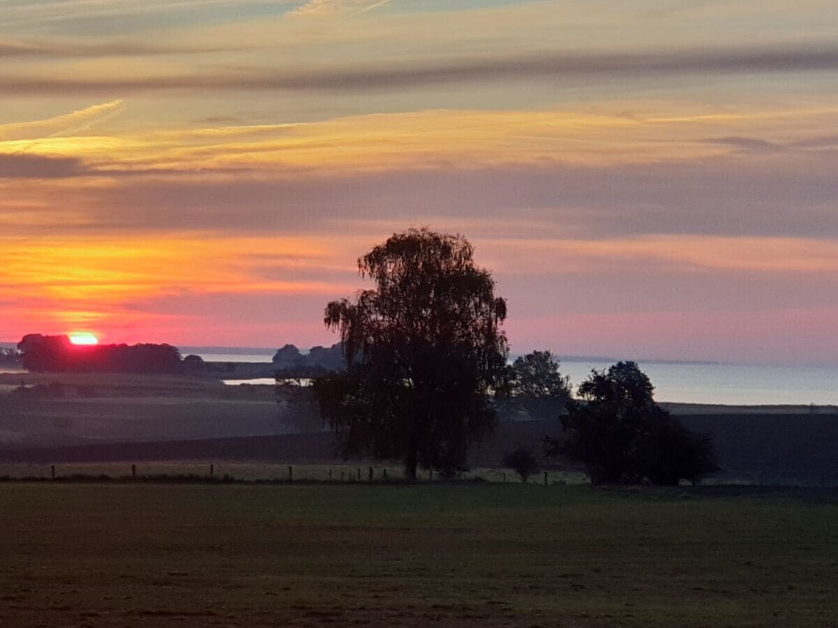 Sonnenaufgang über dem Stettiner Haff