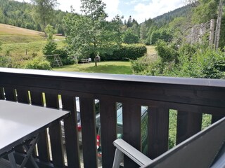 Blick vom Balkon