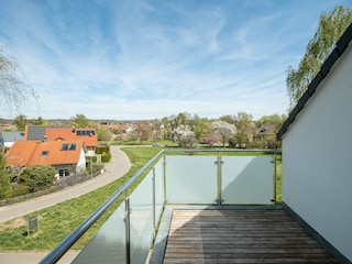 Blick vom Balkon