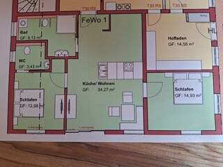Ferme biologique Wackersberg Plan d'étage 13