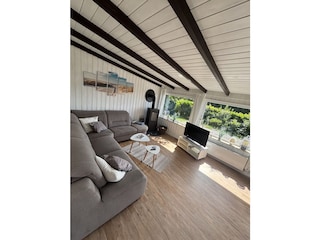 Wohnzimmer mit Kaminofen