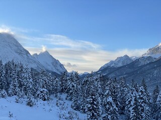 Blick ins Gaistal von der Katzenkopfhütte