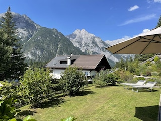 Blick aufs Wettersteingebirge