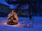 weihnachtliche Atmosphäre im Winter