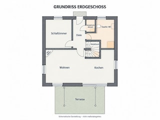 Grundriss Erdgeschoss – Villa Dalu am See