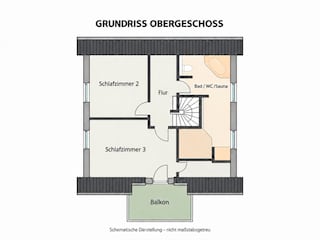 Grundriss Obergeschoss – Villa Dalu am See