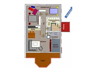 Vakantieappartement Frauenwald Grondplan 32