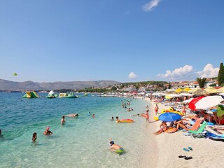 Schöner Kieselstrand in der Nähe der Villa, 100m