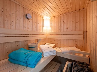 Saunabereich mit Dusche und WC im EG