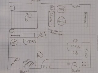 Holiday apartment floorplan