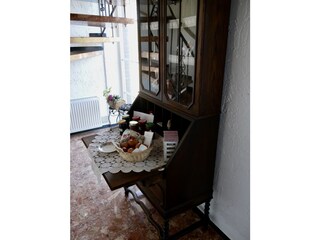 Treppenhaus Eier und Marmelade