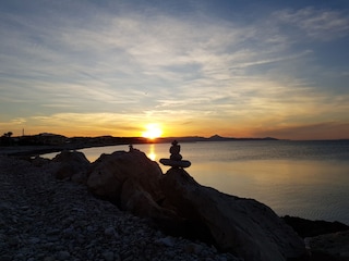 Abendstimmung am Meer (350m vom Casa Katta entfernt)