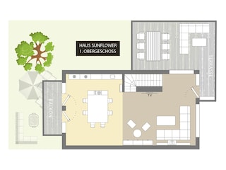 Grundriss Sunflower 1.OG