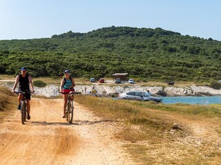 Radfahren am Strand