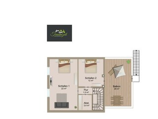 Ferienhaus Hunsrück Grundriss 42