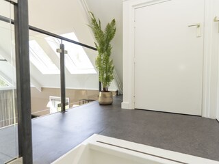 upstairs
