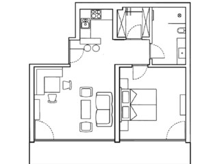 Appartamento per vacanze Dorf Tirol Pianta del piano 23