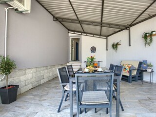 Outdoor dining area