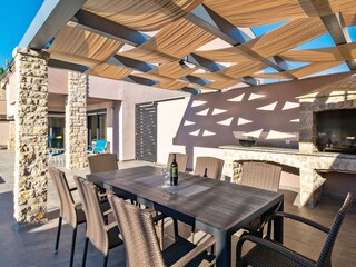 Outdoor dining area