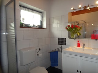 Bad unten mit Dusche