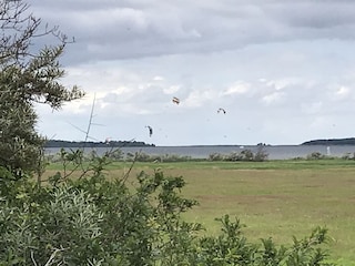 Kite-Surfen auf dem Salzhaff