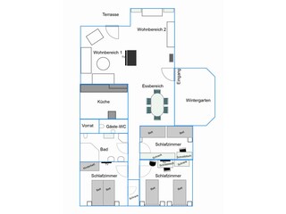 Appartamento per vacanze Schefflenz Pianta del piano 36