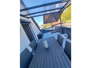 teils Überdachte Dachterrasse