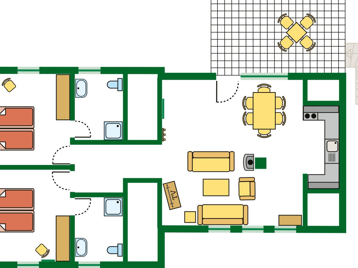 Grundriss der Wohnung