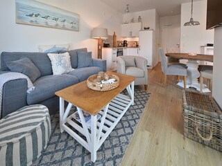 Wohnbereich und Küche