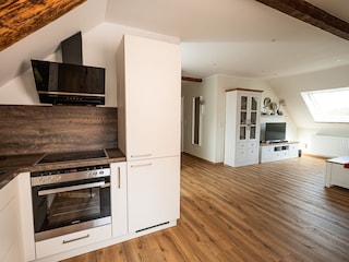 Küche und Wohnbereich