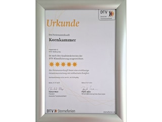 5 Sterne Auszeichnung nach DTV