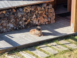 Holzvorrat gleich beim Eingang