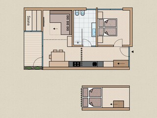 Appartamento per vacanze Gsies Pianta del piano 41