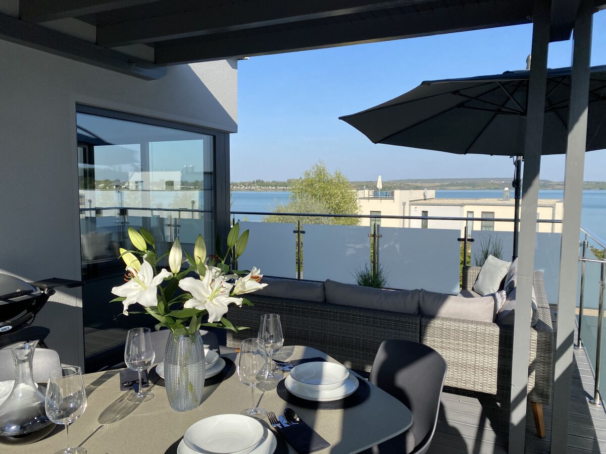 Terrace overlooking the lake