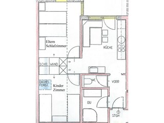 Vakantieappartement Seeham Grondplan 22