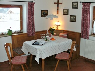 Eßbereich in der Küche
