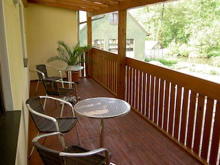 Balkon mit Blick zur Bühler