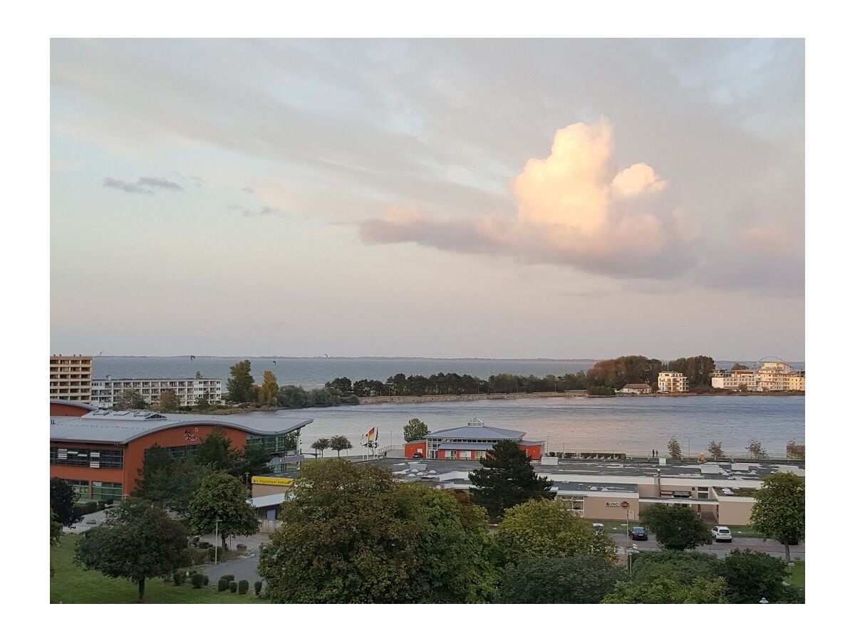 Ausblick aus dem Wohnzimmer zum Meer