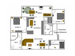 Apartamento de vacaciones Sassnitz Plano de planta 39