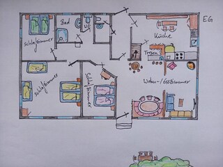 Ferienwohnung Mühlingen Grundriss 27