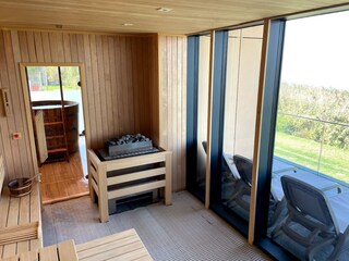 Sauna bei unseren Nachbarn OTP, mit passepartout