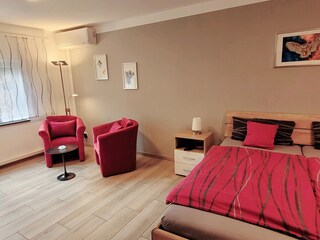 Schlafzimmer mit Klimaanlage