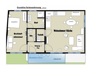 Grundriss Ferienwohnung