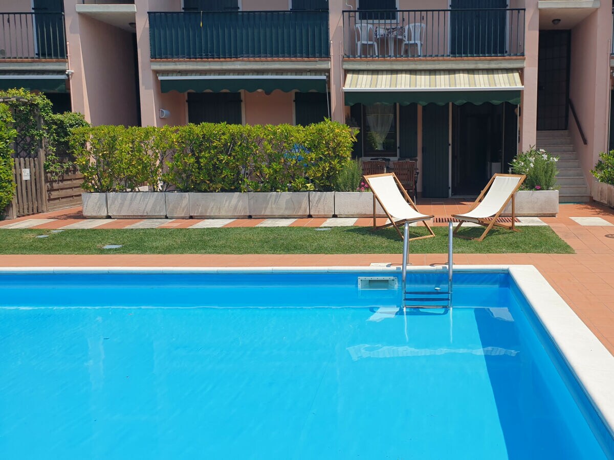 Garden and swimming pool in the residence