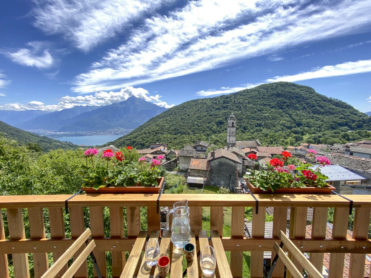 View from the balcony of the appartmen Casa Alba