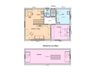 Ferienwohnung Norddeich Grundriss 35