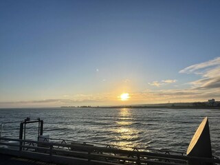 Blick von der Erlebnisbrücke nach Graswarder